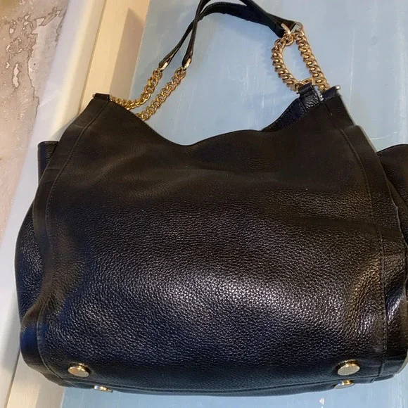 Michael Kors Newbury Pebbled Leather Chain Tote‎ Bag